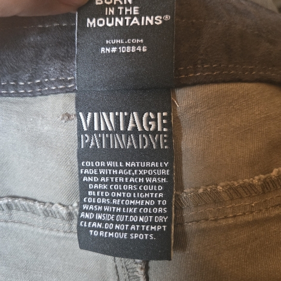 Men's Rydr Pants Vintage Patina 40x32 Olive - Picture 5 of 7